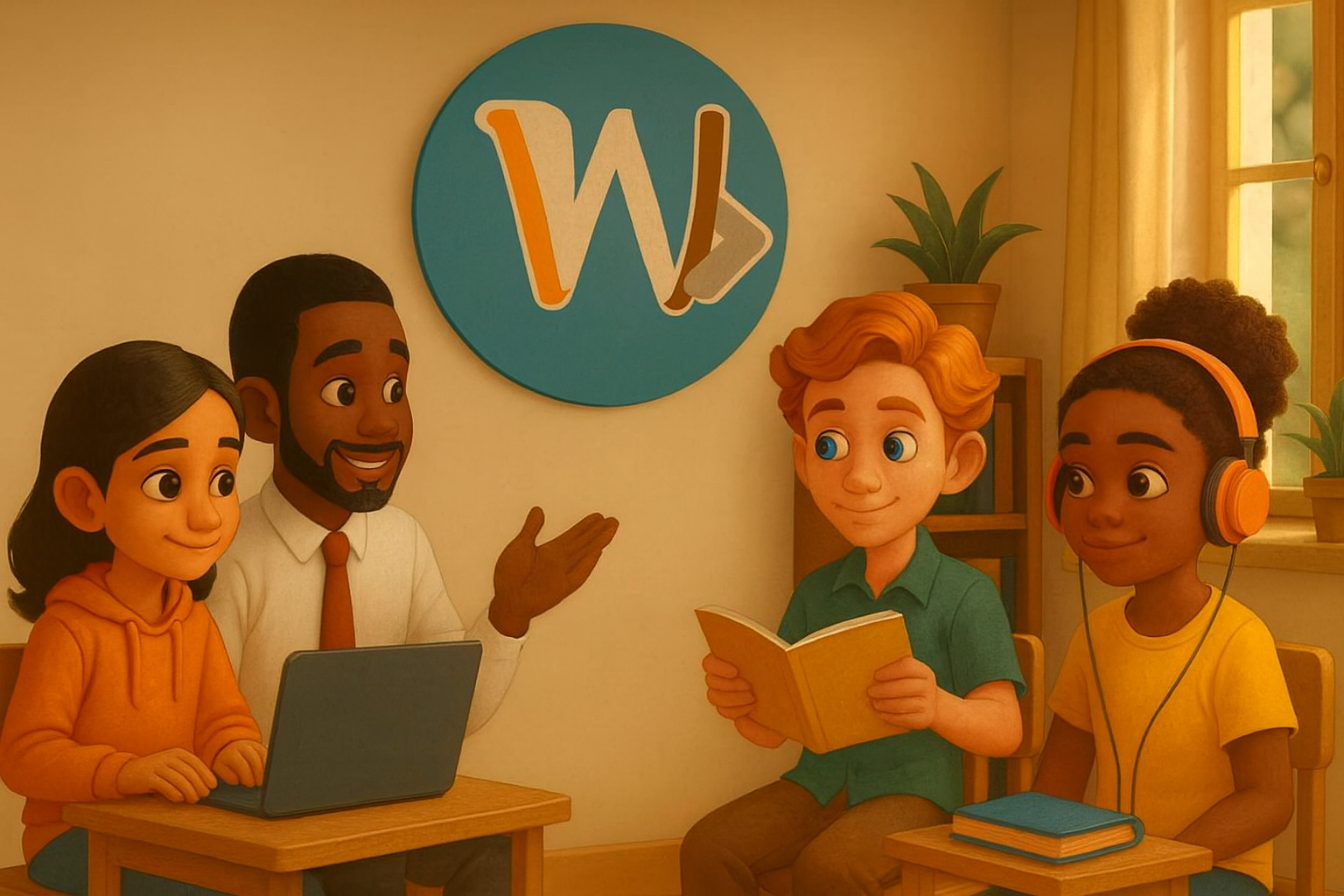 Students collaborating during a guidance session